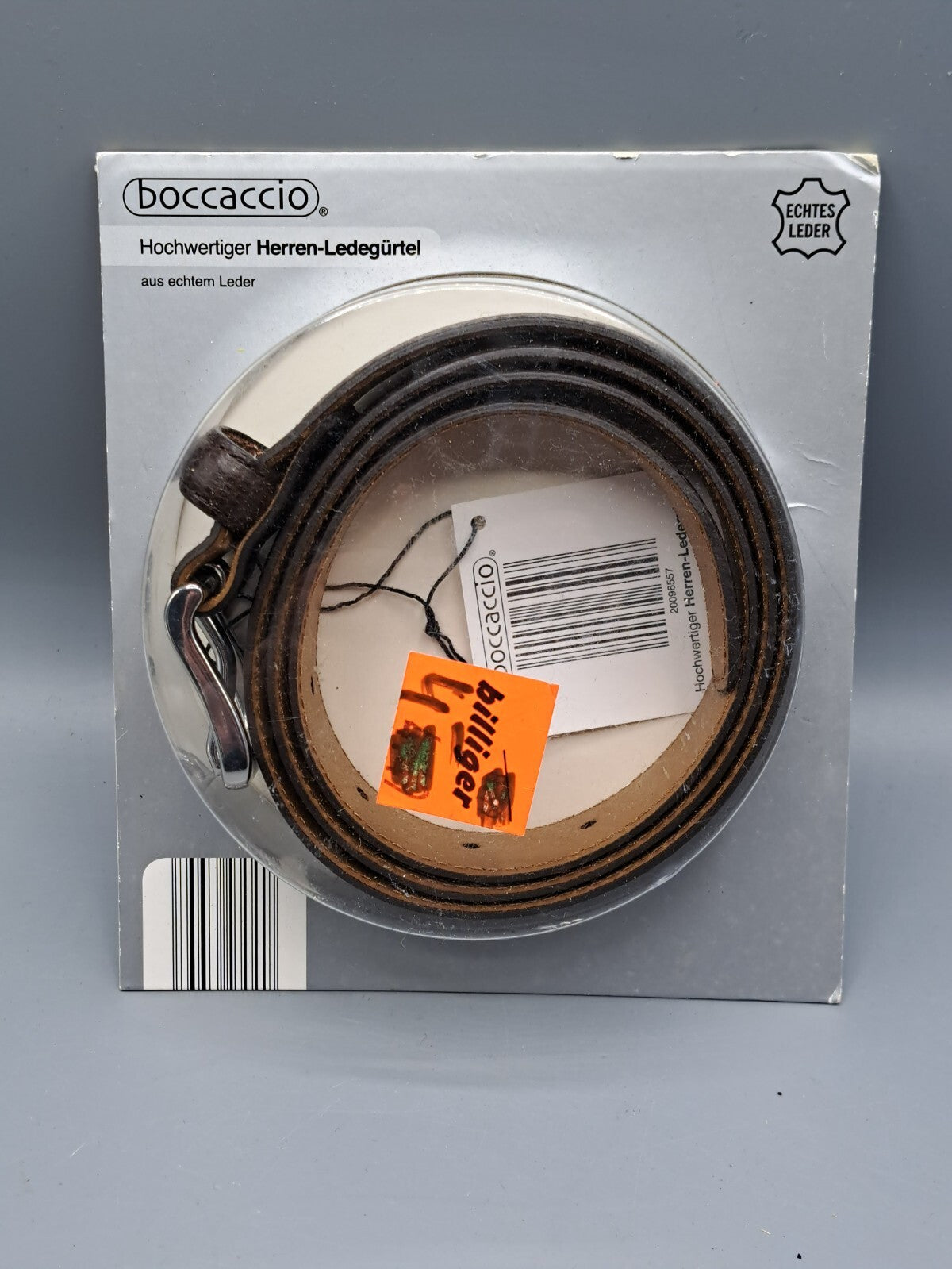 Boccaccio Hochwertiger Herren-Ledergürtel 50-52